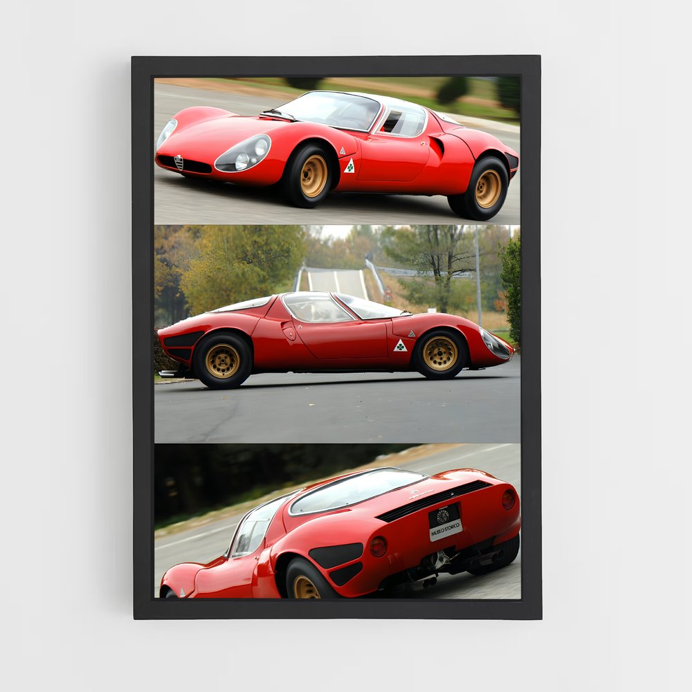 Poster Rédemption Écarlate – affiche Alfa Romeo (vue 2)